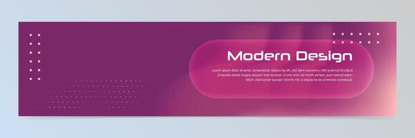Modern abstract technology banner template vector