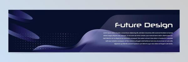 Modern abstract technology banner template vector
