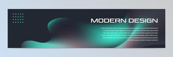 Modern abstract technology banner template vector