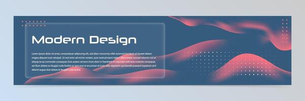 Modern abstract technology banner template vector