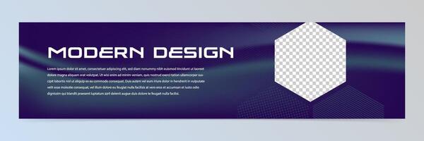Modern abstract technology banner template vector