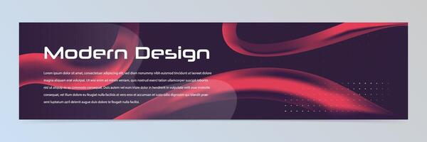 Modern abstract technology banner template vector