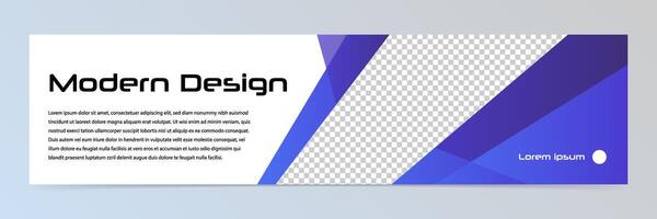 Modern abstract technology banner template vector