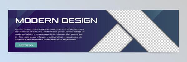 Modern abstract technology banner template vector