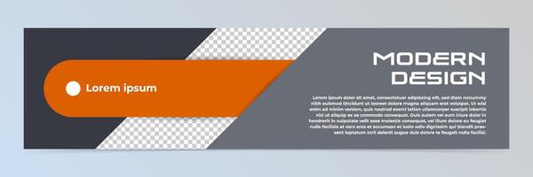 Modern abstract technology banner template vector