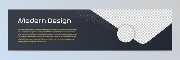Modern abstract technology banner template vector