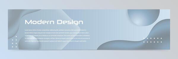 Modern abstract technology banner template vector