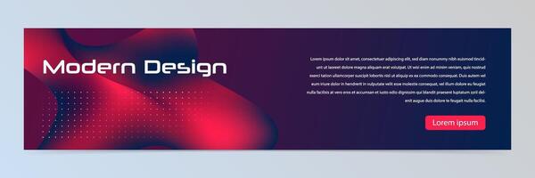 Modern abstract technology banner template vector