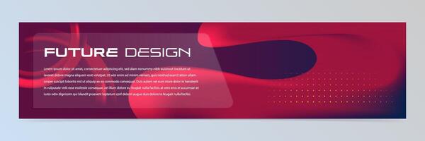 Modern abstract technology banner template vector