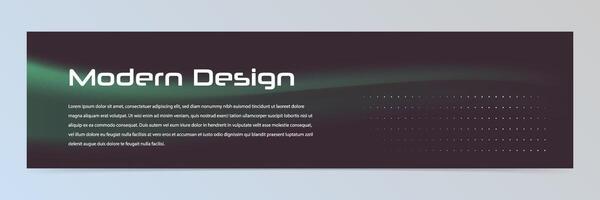 Modern abstract technology banner template vector
