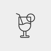 Lemonade icon. line lemonade icon from travel and trip collection vector