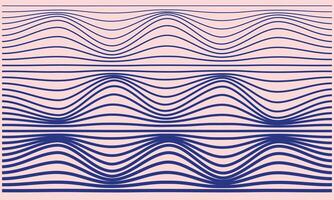 Wave of the many colored lines. Abstract wavy stripes on a white background isolated. Creative line art. vector