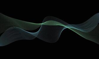 Wave of the many colored lines. Abstract wavy stripes on a white background isolated. Creative line art. vector