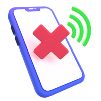 Web Optimization 3D icon concept. 3d illustration of no connection png