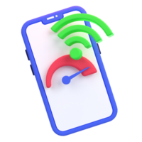Web Optimization 3D icon concept. 3d illustration of high speed internet png