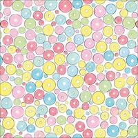 Using pencils or markers, a vibrant and vivid design composed of circles in various pink, blue, and yellow hues was created. vector