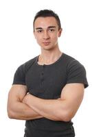 man with arms folded photo