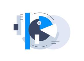 Data science and big data, Analysis,Infographic element,Digital data processing vector