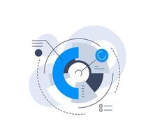 Data science and big data, Analysis,Infographic element,Digital data processing vector