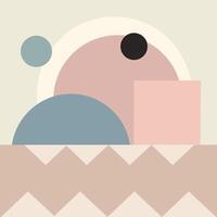 Circle abstract background in simple style vector