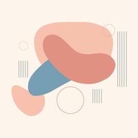 Abstract Shape With Several Circles And Lines Around It vector