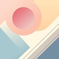 Abstract Shapes With Simple Gradient Colors vector
