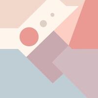 Abstract Shape of Asymmetrical Rectangle and several Circles vector