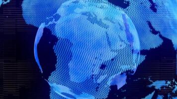 Business World Globe Background 3D Rendering video