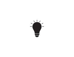 Light bulb icon, Symbol of idea, creative, Lamp concept, isolated in modern simple flat design, illustration. vector