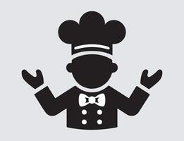 chef icon, chef flat icon from chef collection for web. vector