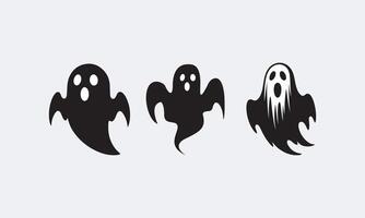 Helloween ghost design set vector