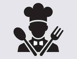 chef icon, chef flat icon from chef collection for web. vector