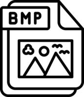 BMP Line Icon Design vector