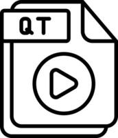 QT Line Icon Design vector