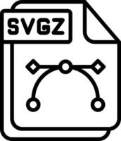 SVGZ Line Icon Design vector