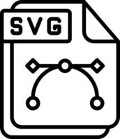 SVG Line Icon Design vector