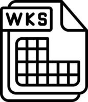 WKS Line Icon Design vector