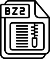 BZ2 Line Icon Design vector