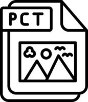 PCT Line Icon Design vector