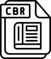 CBR Line Icon Design vector