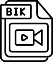 BIK Line Icon Design vector