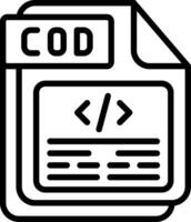 COD Line Icon Design vector