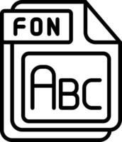 FON Line Icon Design vector