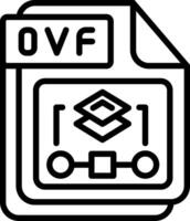 OVF Line Icon Design vector