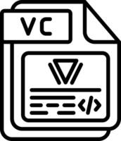 VC Line Icon Design vector