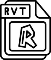 RVT Line Icon Design vector