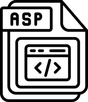 áspid línea icono diseño vector