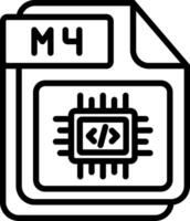 M4 Line Icon Design vector