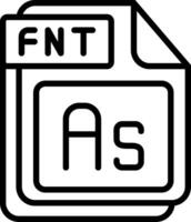 FNT Line Icon Design vector