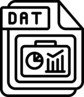DAT Line Icon Design vector